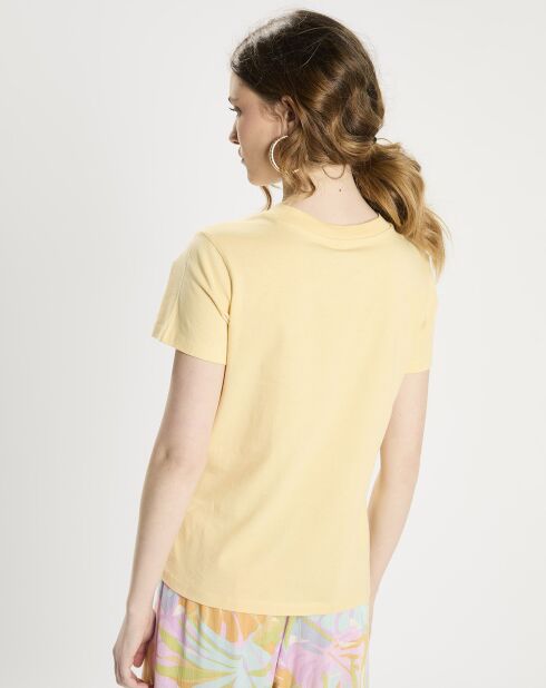 T-Shirt Love jaune clair